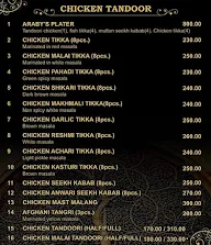 Araby's Restaurant menu 4