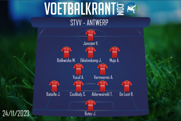 Opstelling Antwerp | STVV - Antwerp (24/11/2023)