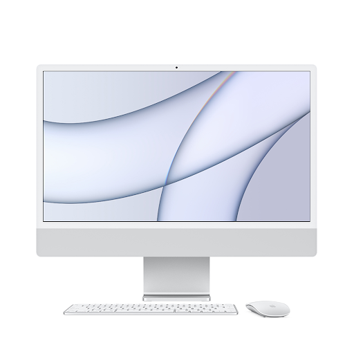 iMac (2021) M1/8GB/SSD256GB/24inch/4.5K/8C GPU Bạc