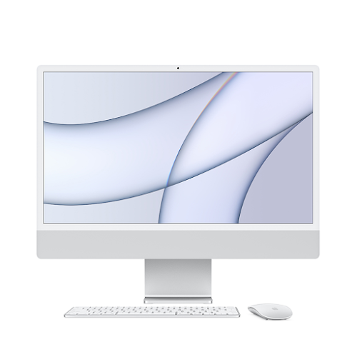 iMac (2021) M1/8GB/SSD256GB/24inch/4.5K/8C GPU Bạc