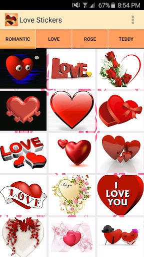 Love Stickers for chat