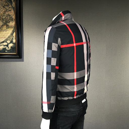Title 2, Trendy mens cotton coat, slim plaid jacket, pe...