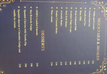 Omakase Annanagar menu 