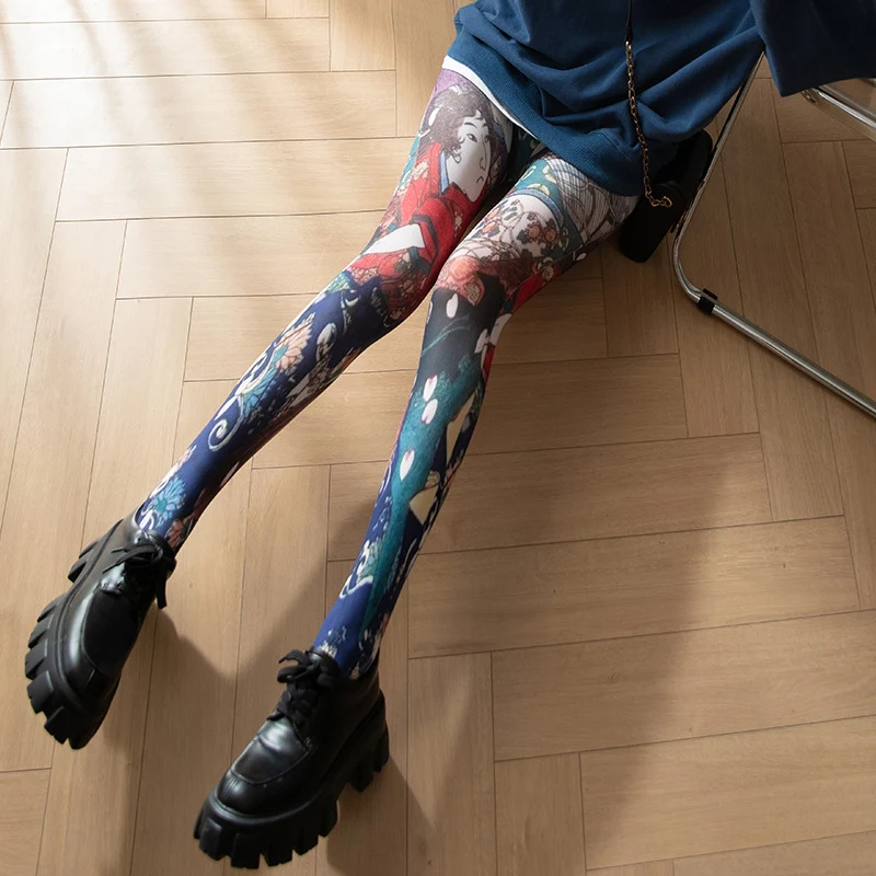 Title 5, Thin Hot Girl Fashion Retro Pantihose