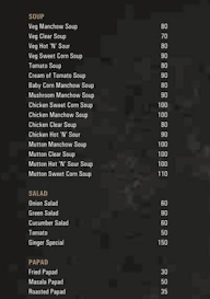 Family Caterers menu 1