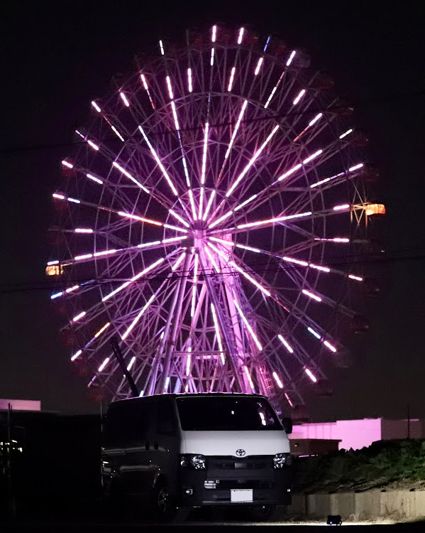 ハイエースバンの日本ツラ百選・夜景撮影・観覧車コラボ・刈谷ハイウェイオアシスに関するカスタム事例の投稿画像3枚目