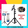 Tripod Hỗ Trợ Livestream Chụp Ảnh Quay Phim Cho Tablet 7 - 12Inch Stand By Me Xoay 360 Độ - Thiết Kế Chắc Chắn Tặng Kèm Bao Đựng