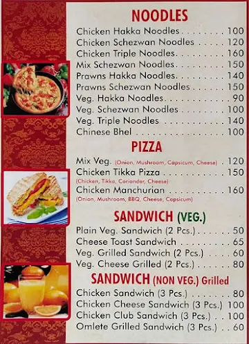 Goodwill Fast Food & Restaurant menu 