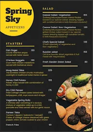 Spring Sky menu 1