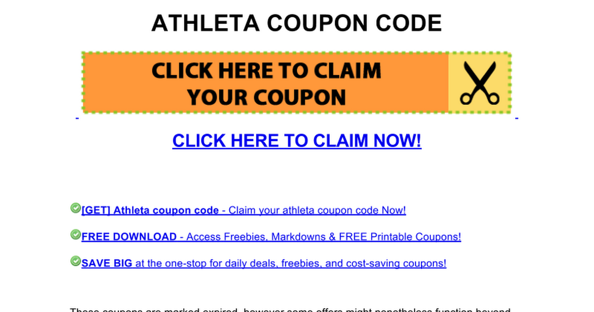 athleta coupon code Google Docs