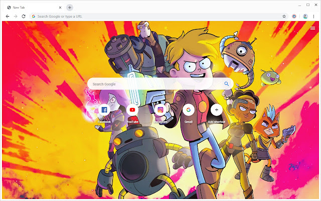 Final Space Hintergrundbilder Neuer Tab