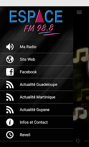 Screenshot ESPACE FM 98.8