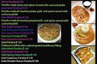 Thali Meals Paratha menu 3