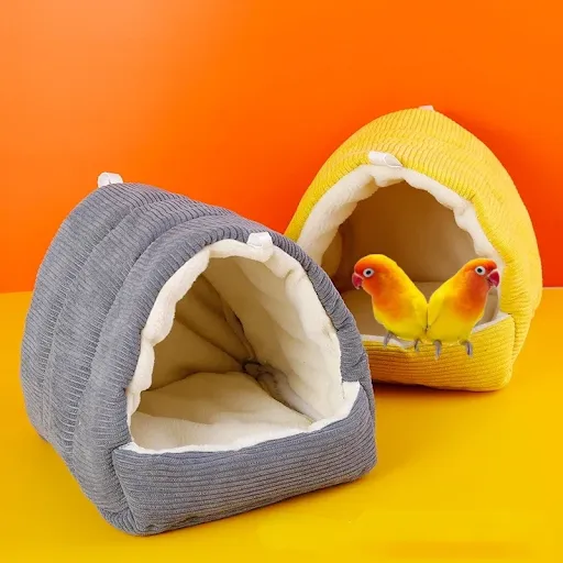 Winter Warm Bird Cage Parrot Cotton Nest Parrot Nest Budgie For Hammock Cage Hut Tent Bed Hanging Cave Pet Products