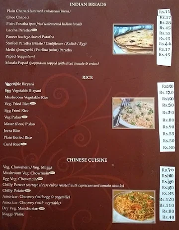 Jai Niwas Restaurant menu 