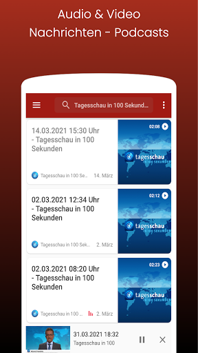 Screenshot Aktuelle Nachrichten