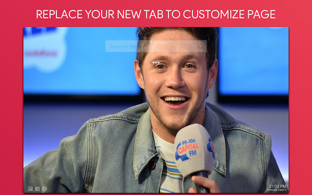 Niall Horan Wallpaper HD Custom New Tab