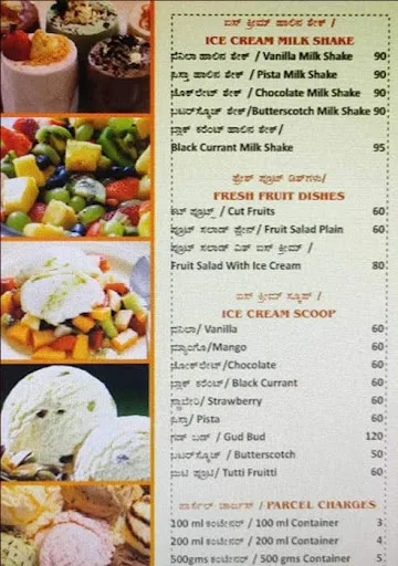 Udupi Garden menu 