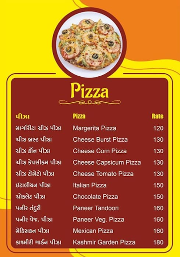 Vikrambhai Chavda Food Zone menu 