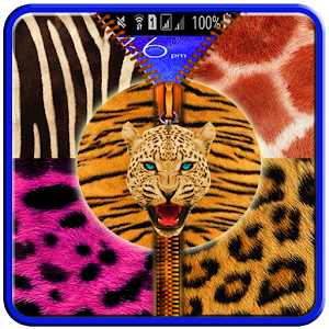 Leopard Fabric Zipper Lock.apk 1.0