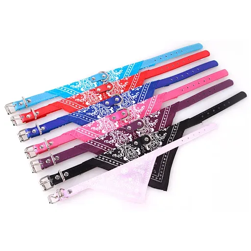 Cute Dog Cat Bandana Scarf Collar Pet Puppy Leads Adjustable Tie Scarf Neckerchief Bandana Dog Collar for Small Dogs Pet