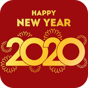 New Year greeting card 2020  Icon