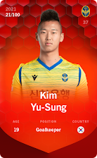 Kim Yu-Sung 2021-22 • Rare 21/100