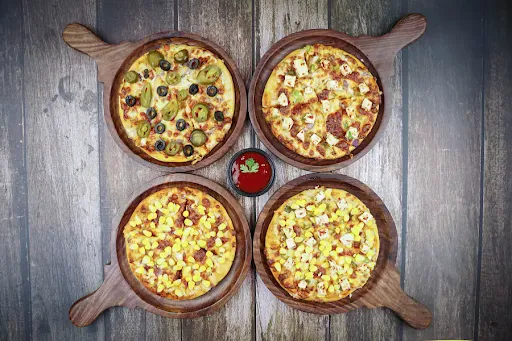 Premium 4 Veg Pizza Combo