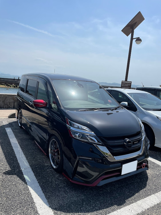 セレナの海・犬の散歩・ホイールガリ傷・やっちまいました・nismoに関するカスタム事例の投稿画像1枚目