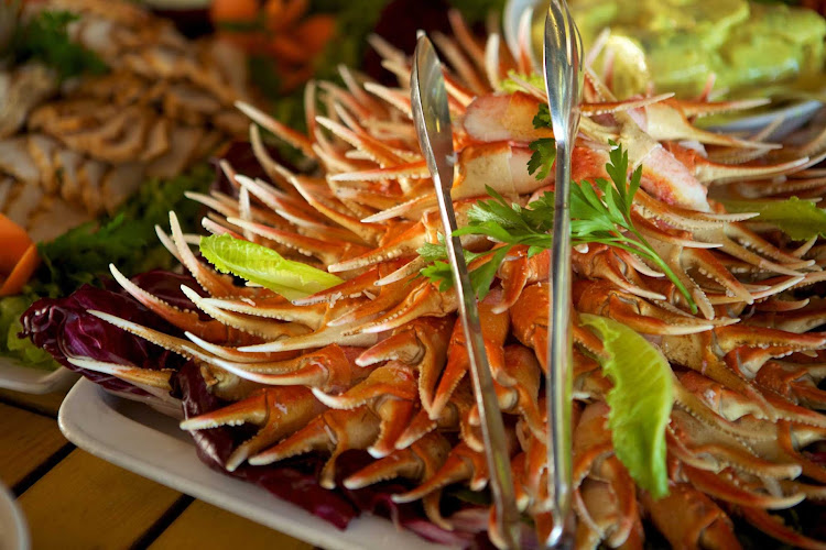 Fresh seafood is always available on SeaDream Yacht Club cruises.