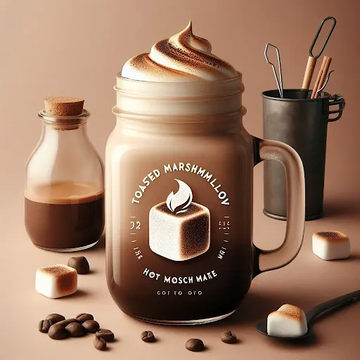 Toasted Marshmallow Hot Mocha [450 Ml, 1 Mason Jar]