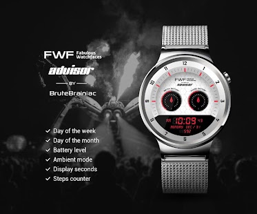 Advisor Digital Watch Face يتباين بحسب الجهاز APK + Mod (المال غير محدود / لا اعلانات) إلى عن على ذكري المظهر