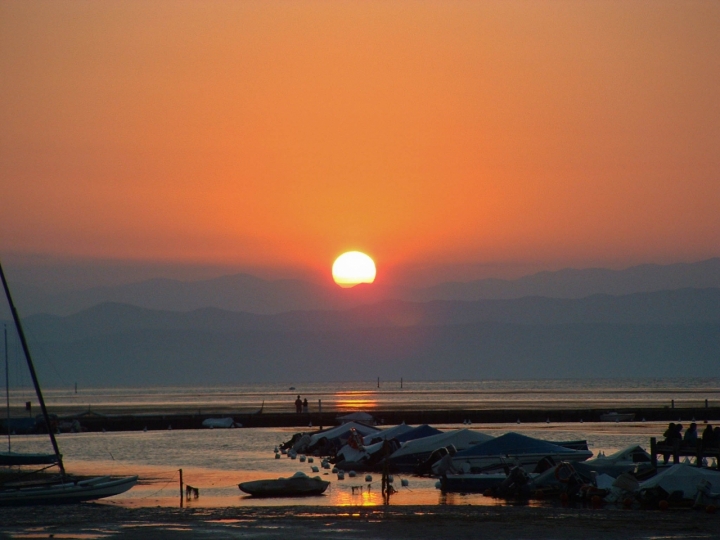 Barche all'alba di Marco Siega Vignut