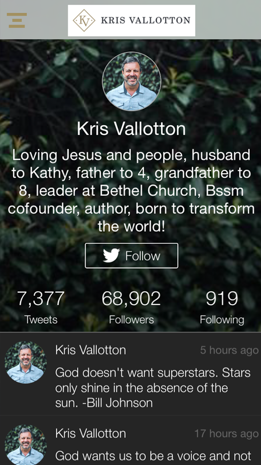 KV Ministries App Screen 3
