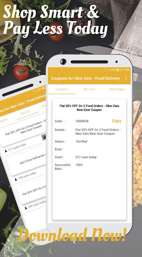 Coupons for Uber Eats - Food Delivery