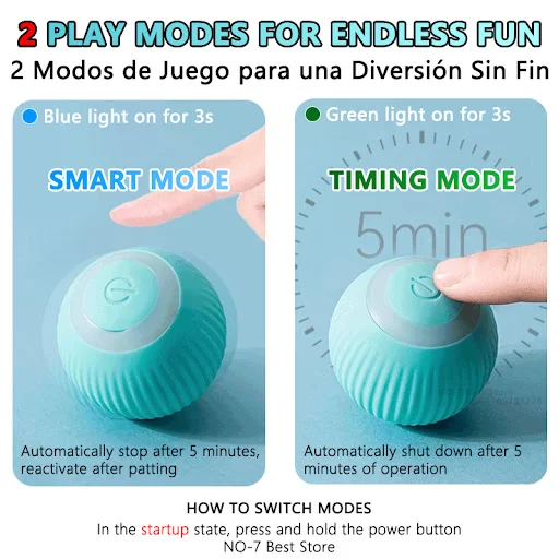 Cat Interactive Ball Smart Cat Toys Electronic Interactive Cat Toy Indoor Automatic Rolling Magic Ball Cat Game Accessor