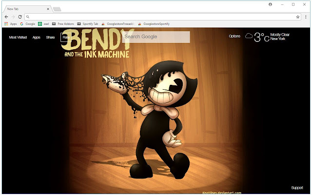 Inspired Bendy And The Ink Machine Hd New Tab Extore Space - roblox jailbreak wallpaper hd new tab themes