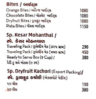 Kandoi Bhogilal Mulchand menu 7