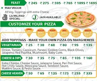 La Milano Pizzeria menu 2