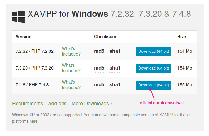 download-xampp