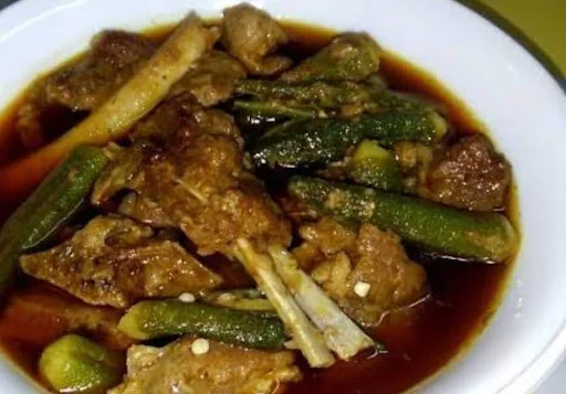 Bhindi Gosht Mutton Curry [4 Pieces]