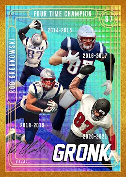 (1-of-1) GRONK Career Highlight Card