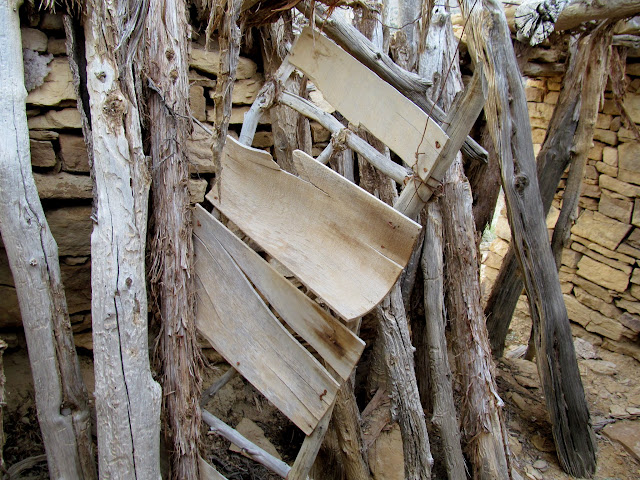 Shelf and collapsed roof