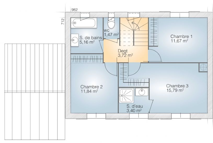  Vente Terrain + Maison - Terrain : 325m² - Maison : 110m² à Fabrègues (34690) 