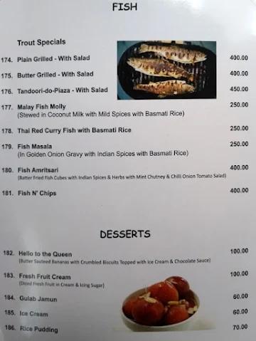 Mayur Restaurant menu 