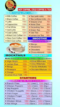 Tea'se Me Cafe menu 1