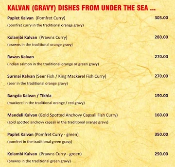 Malvani Touch menu 