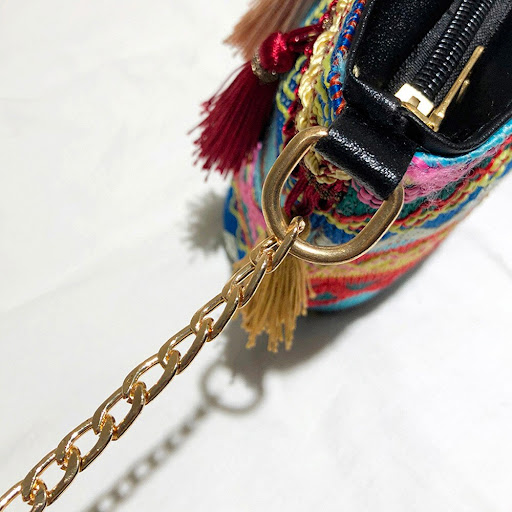 Title 24, Tassel ethnic style linen bag. Spacious, lightw...