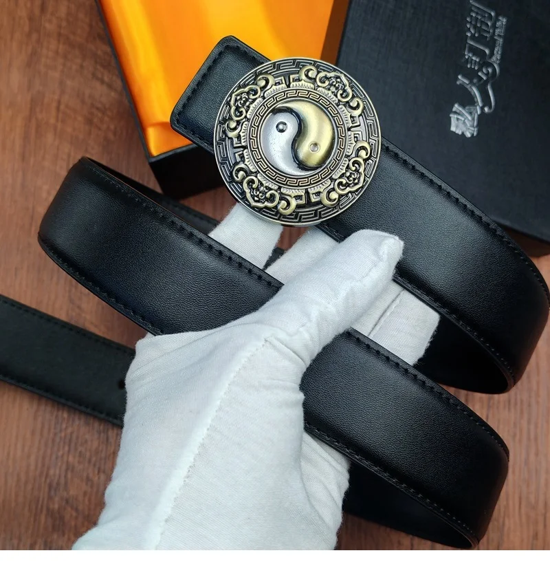 Title 7, Ceinture en cuir pour hommes, robinet à tête Go...