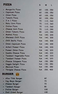 Cafe Pizzazz menu 3